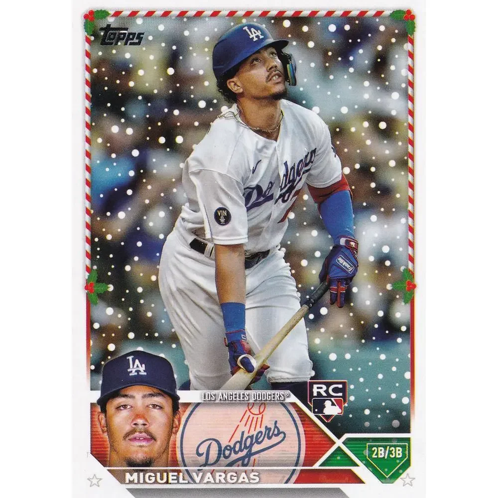 2023 Topps Holiday Miguel Vargas RC H172 Los Angeles Dodgers
